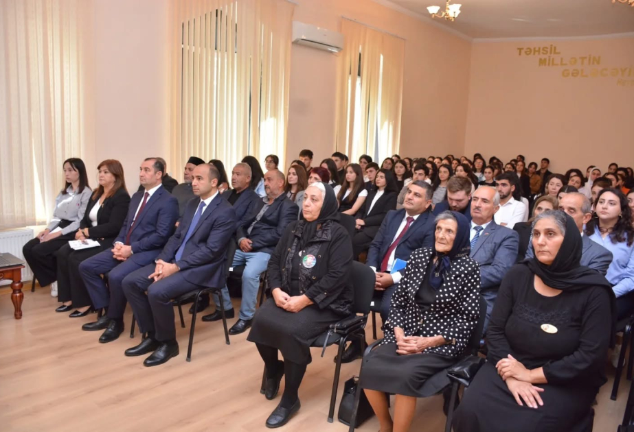 ADPU-nun Şamaxı filialında "Anım Günü- milli qürur günümüzdür!" mövzusunda tədbir keçirilib