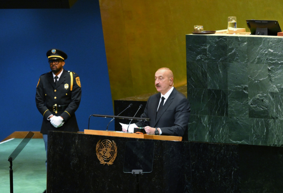El Presidente Ilham Aliyev comparte publicación sobre su participación en la 80ª sesión de la Asamblea General de la ONU