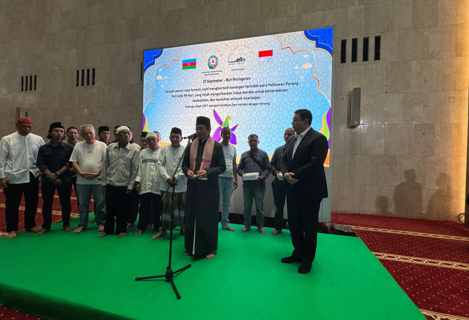 Şəhidlərimizin xatirəsi İndoneziyada anılıb