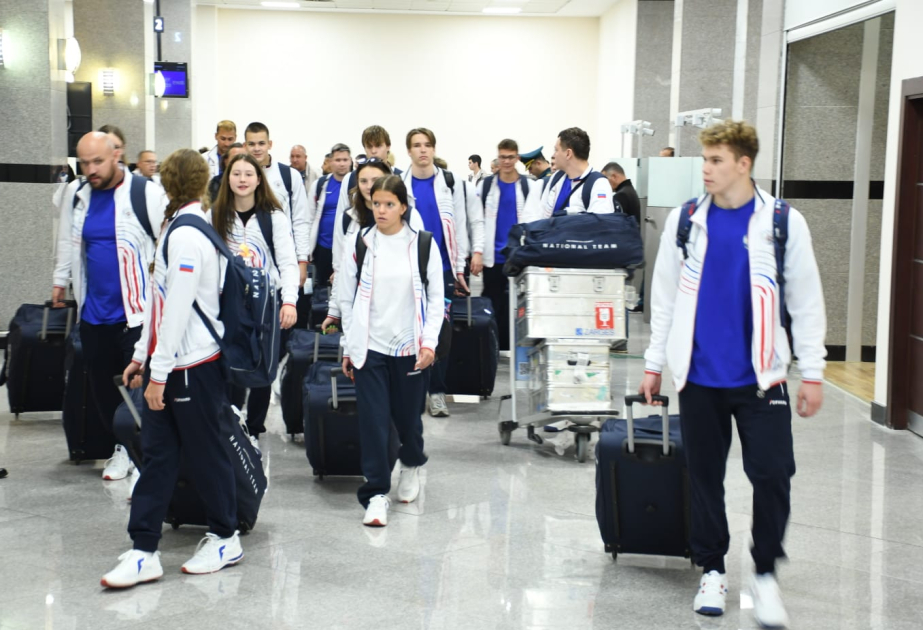 Nächste Gruppe russischer Athleten zur Teilnahme an 3. GUS-Spielen in Aserbaidschan eingetroffen