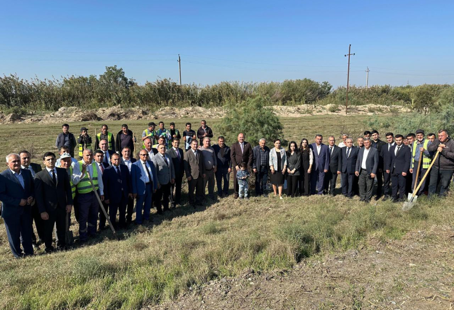 Anım Günü münasibətilə Ağcabədi və Beyləqan rayonlarında ağacəkmə aksiyaları keçirilib