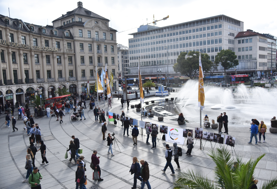 Photo exhibition dedicated to Azerbaijan’s mine victims opens in central Munich square