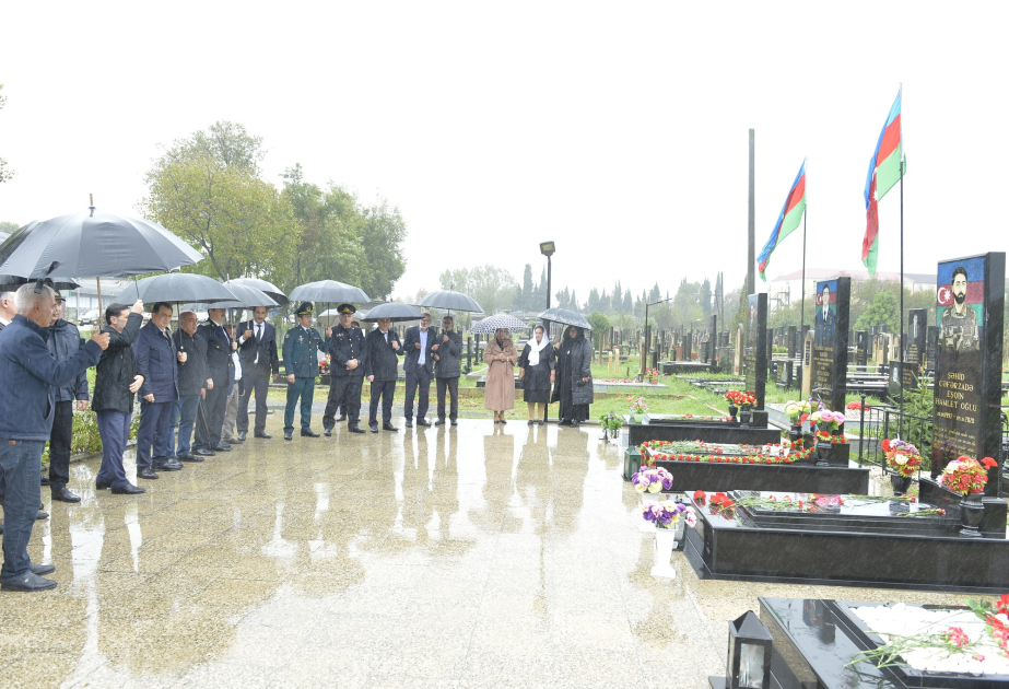 Lənkəranda Şəhidlər Abidə Kompleksi ziyarət olunub