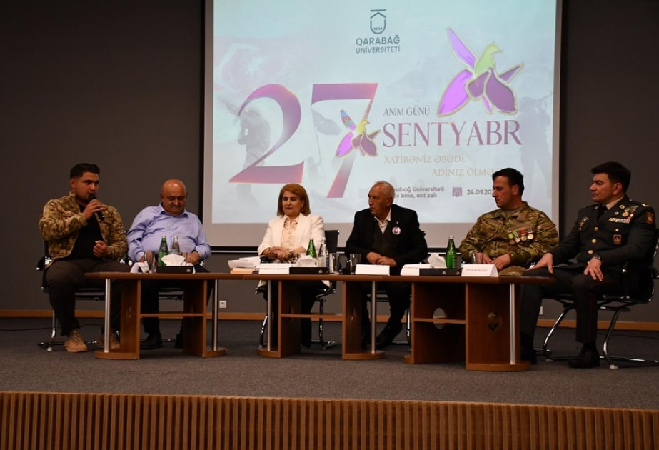 Qarabağ Universitetində 27 Sentyabr – Anım Gününə həsr olunan forum keçirilib