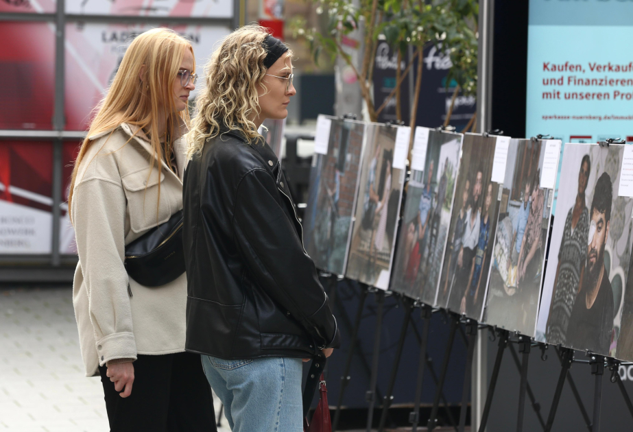 Azerbaijan’s mine victims’ “speaking photos” call for justice from Nuremberg to the world