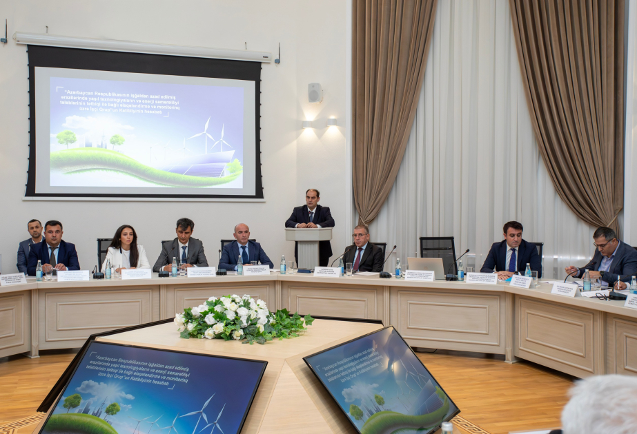 İşğaldan azad edilmiş ərazilərdə yaşıl enerji həlləri müzakirə olunub