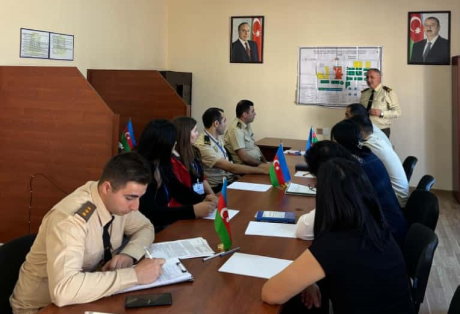 FHN-in Gəncə Regional Mərkəzi Şəmkirdə mülki müdafiə məşqi təşkil edib