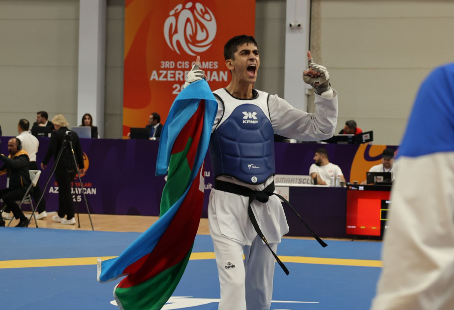 Taekwondo-Kämpfer Ziya Hasanli gewinnt zweite Goldmedaille für Aserbaidschan bei den 3. GUS-Spielen