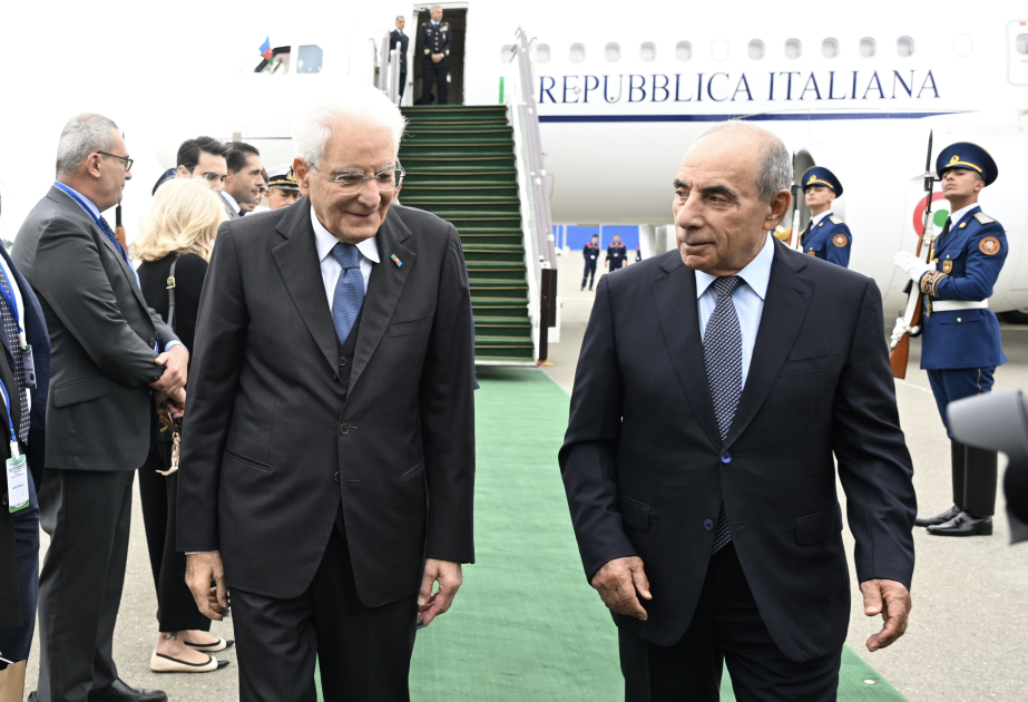 Le président italien Sergio Mattarella entame une visite officielle en Azerbaïdjan