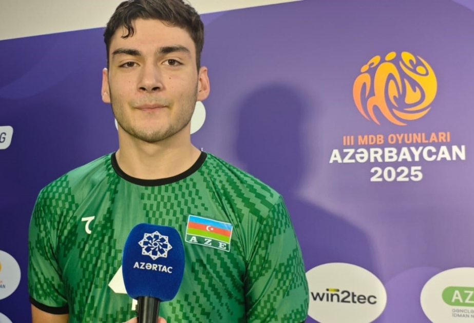 Voleybol millisinin oyunçusu: Sevincliyəm ki, III MDB Oyunlarında komanda olaraq birinci qələbəmizi qazandıq