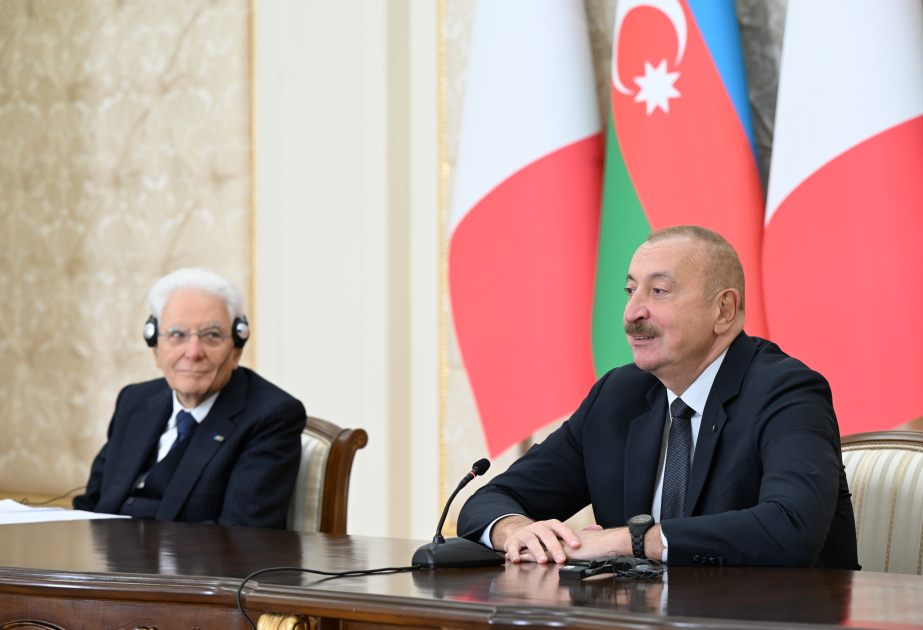 Presidente Ilham Aliyev: "Azerbaiyán e Italia se han apoyado mutuamente como socios confiables durante muchos años"