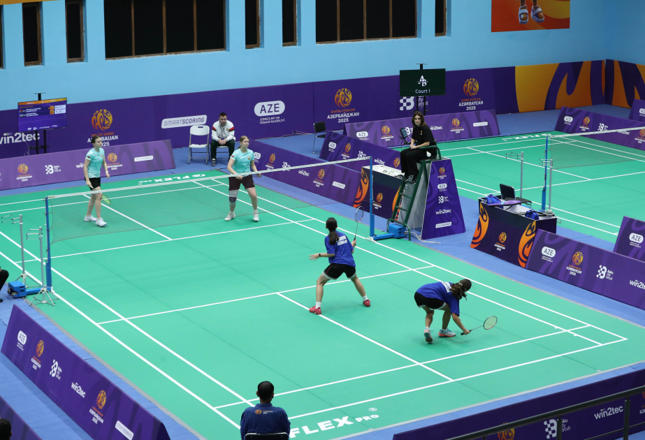 Azərbaycanın badminton millisi III MDB Oyunlarında növbəti oyununu keçirib