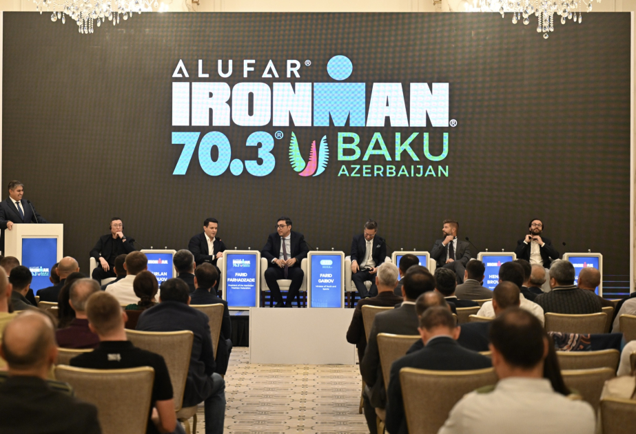 Baku hosts presentation ceremony of first "IRONMAN 70.3 Baku” international triathlon race