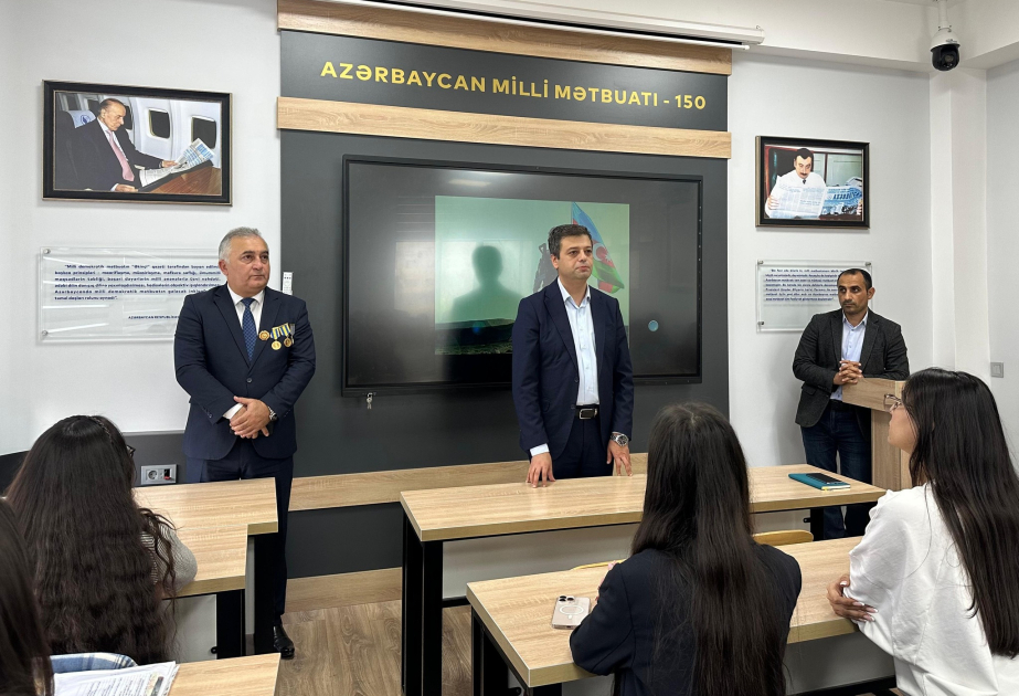BDU-nun Jurnalistika fakültəsində Vətən müharibəsi iştirakçısı Pərviz Aslanovla görüş olub