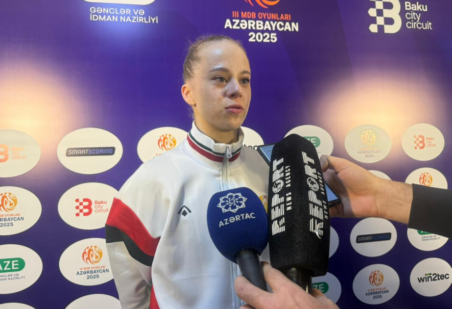 Birinci yeri tutan belaruslu gimnast: Bu medal mənim üçün böyük motivasiyadır