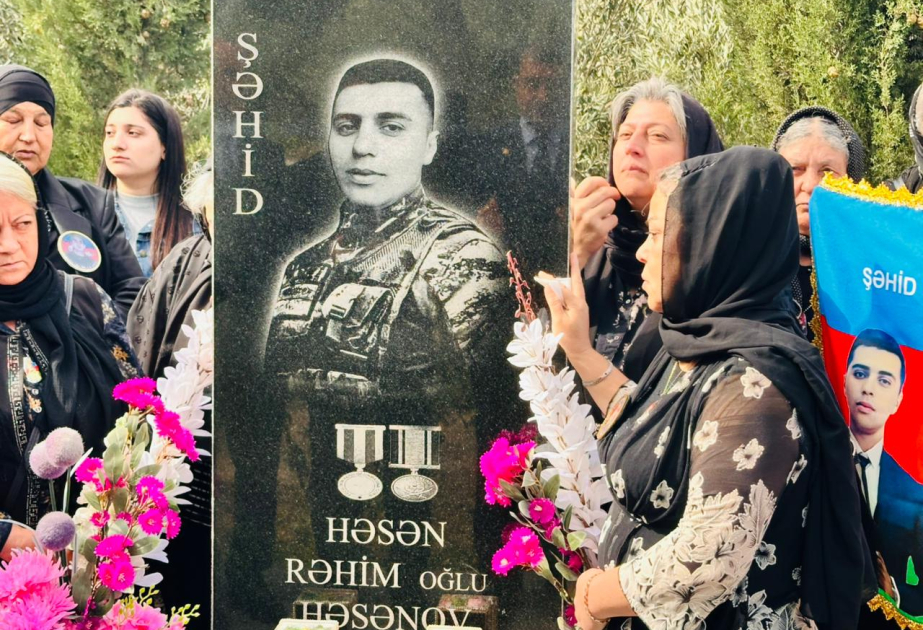 Şirvanda şəhid Həsən Həsənovun məzarı ziyarət edilib