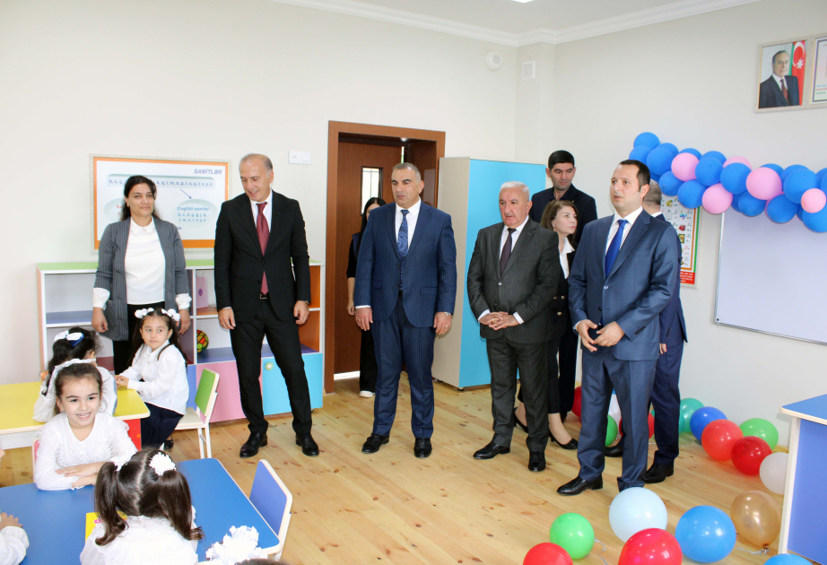 Göytəpə şəhərində Heydər Əliyev Fondu tərəfindən inşa olunan məktəb binası istifadəyə verilib FOTO  VİDEO