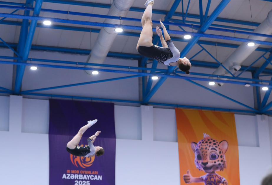 3rd CIS Games: Azerbaijani gymnasts take bronze in synchronized trampoline