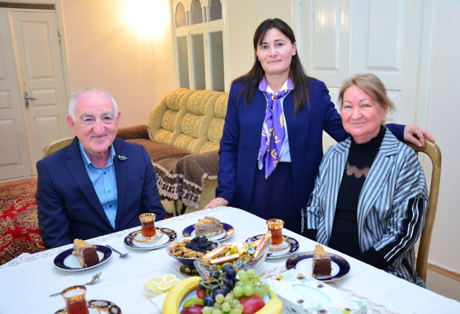 Beynəlxalq Müəllimlər Günü münasibətilə ahıl müəllimlər ziyarət ediliblər