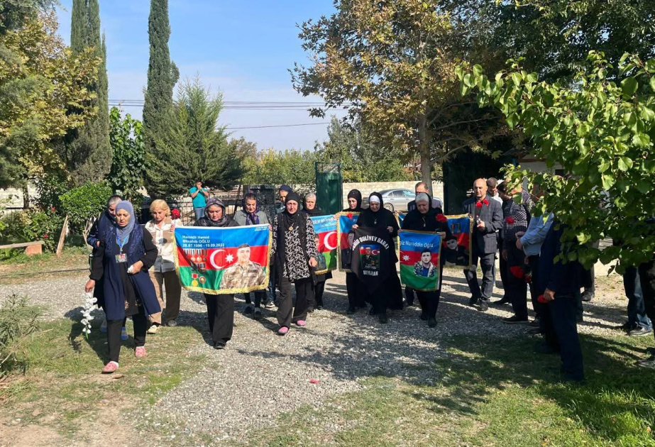 Füzulidə şəhidlərin xatirəsi anılıb, məzarları ziyarət olunub