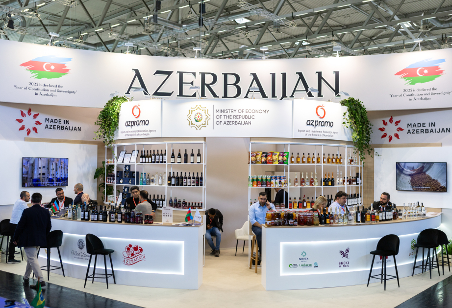 Azərbaycan məhsulları Almaniyada keçirilən sərgidə nümayiş olunur