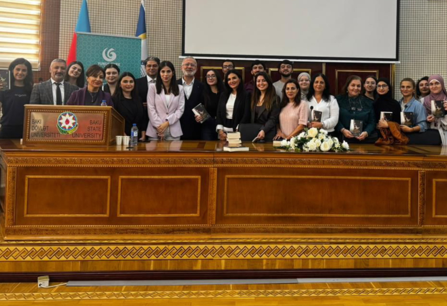 Türkiyəli millət vəkili və aktyor Bahadır Yenişehirlioğlu BDU-da olub