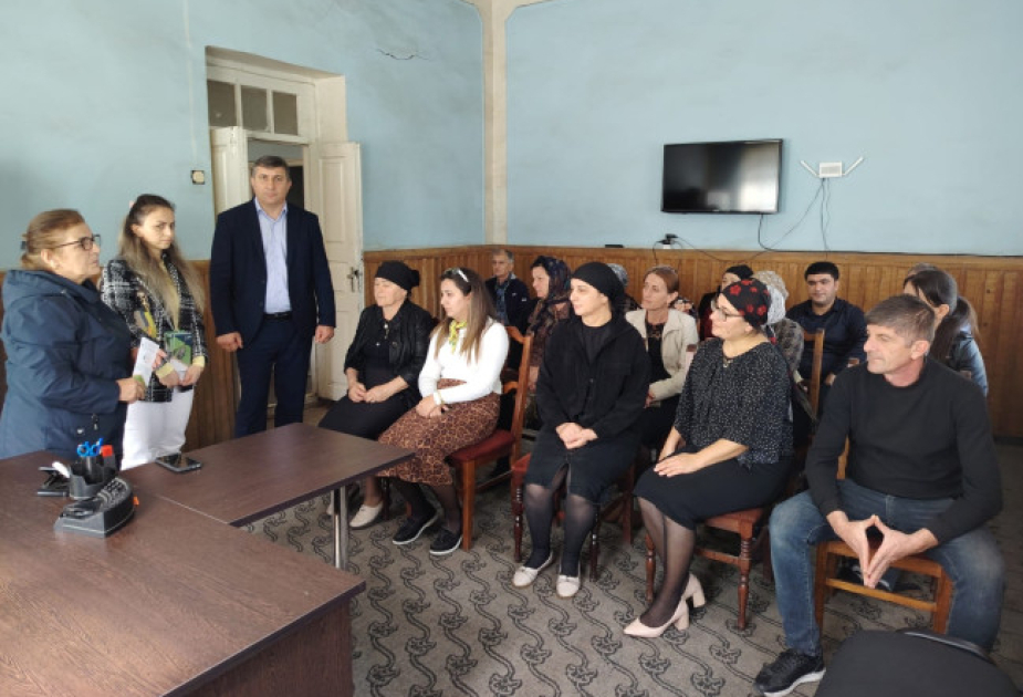 Balakəndə qəhvəyi mərmər bağacığına qarşı mübarizə tədbirləri ilə bağlı maarifləndirici görüş keçirilib