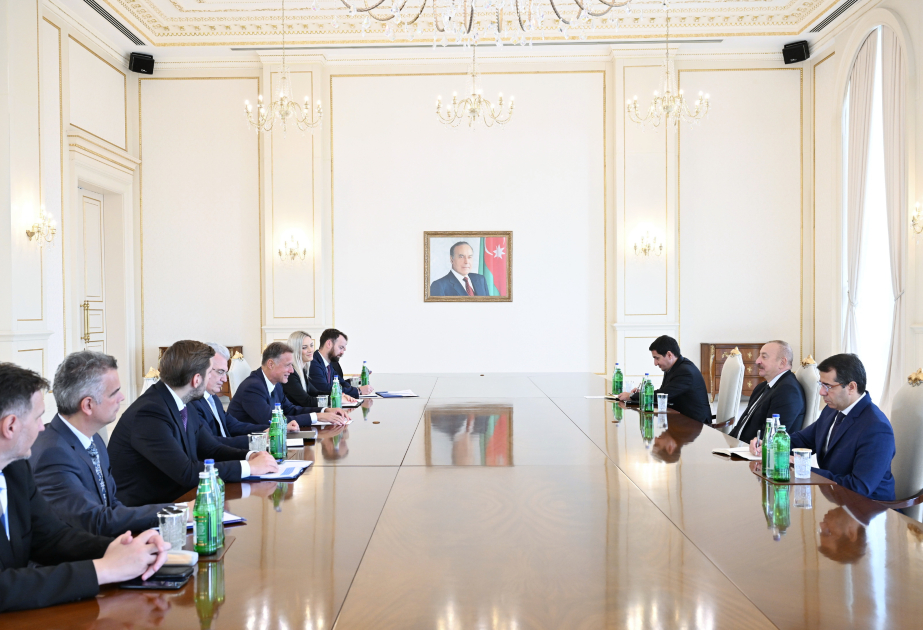 El Presidente de Azerbaiyán recibió a la delegación parlamentaria de Croacia