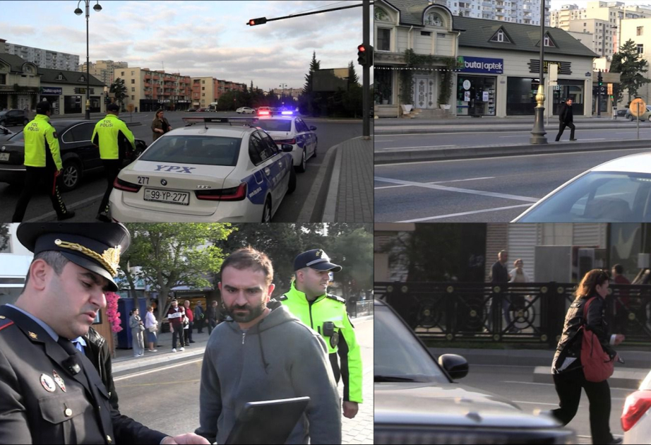 Bakıda piyadalar üçün dərs: Polis ölüm anlarını göstərdi VİDEO