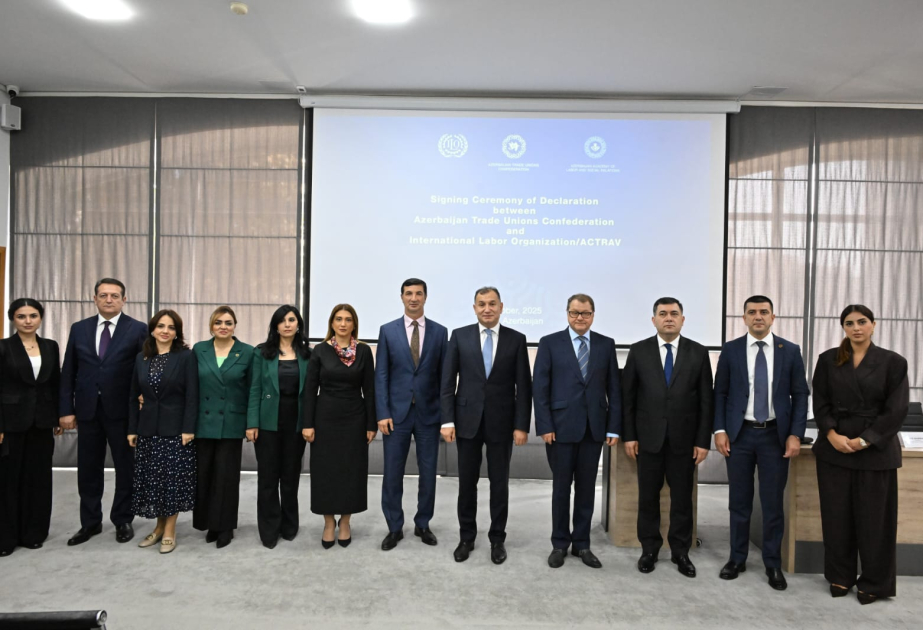 Azərbaycan Həmkarlar İttifaqları Konfederasiyası ilə ACTRAV arasında bəyannamə imzalanıb