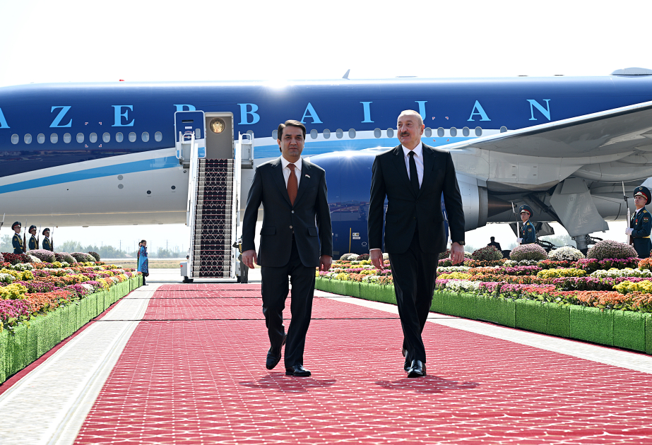 President of Azerbaijan Ilham Aliyev arrived in Tajikistan VIDEO