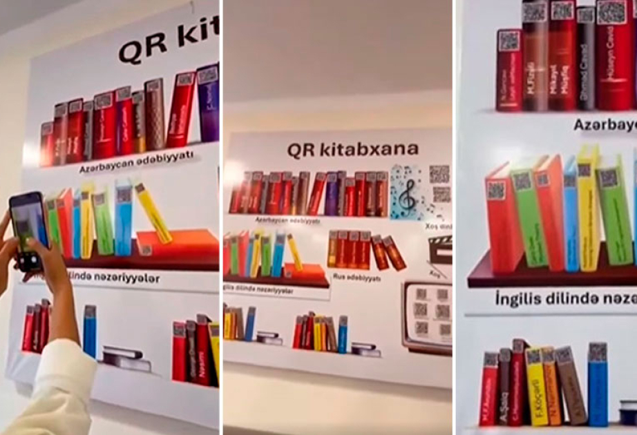 Paytaxt məktəbində bir ilk - QR kitabxana