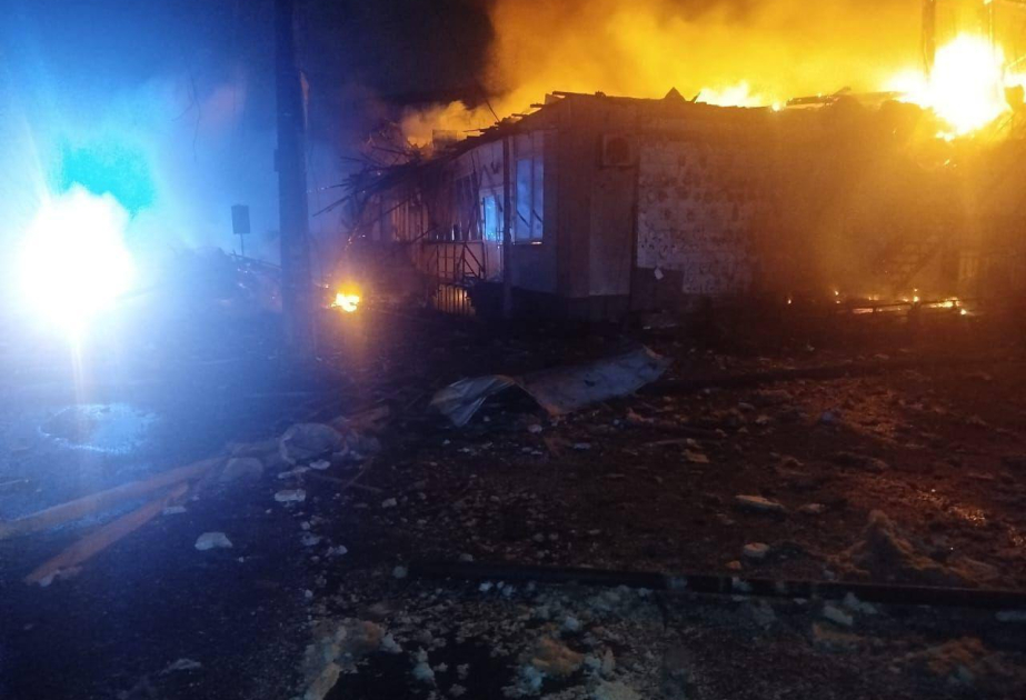 Kiyevə kütləvi hava hücumu: dağıntılar və xəsarət alanlar var VİDEO