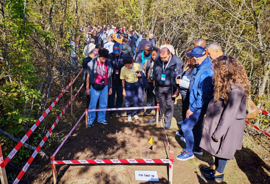 International conference participants view mass grave sites discovered in Azerbaijan’s Aghdara