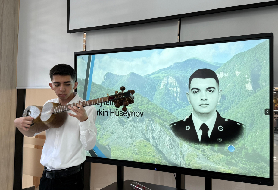 BDU-nun şəhid məzunu Erkin Hüseynovun xatirəsi anılıb