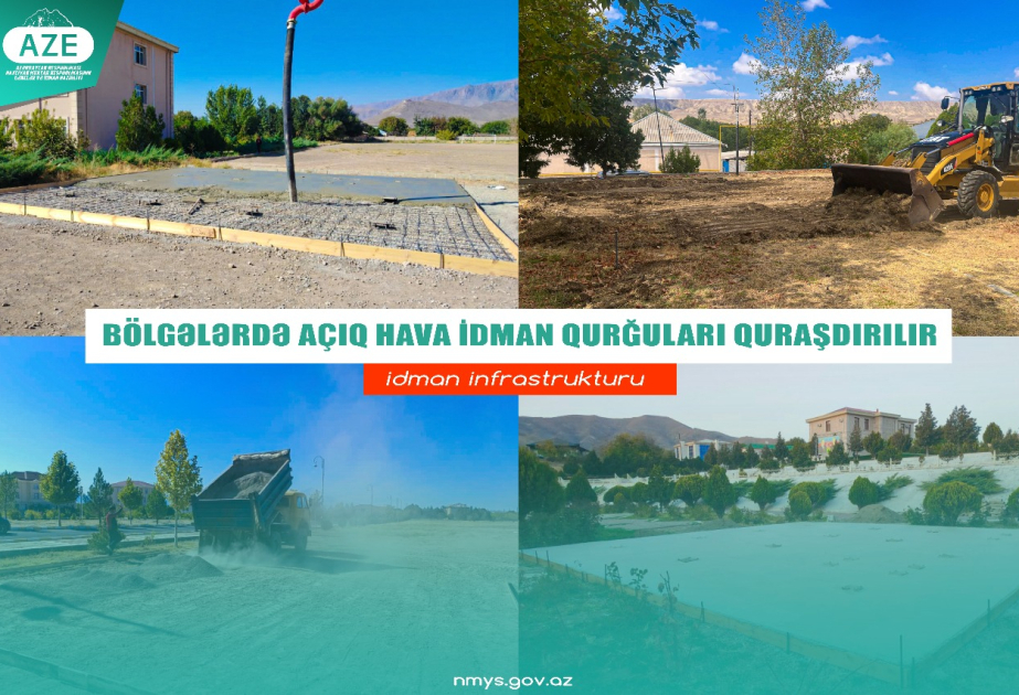 Naxçıvanın bölgələrində açıq hava idman qurğuları quraşdırılır