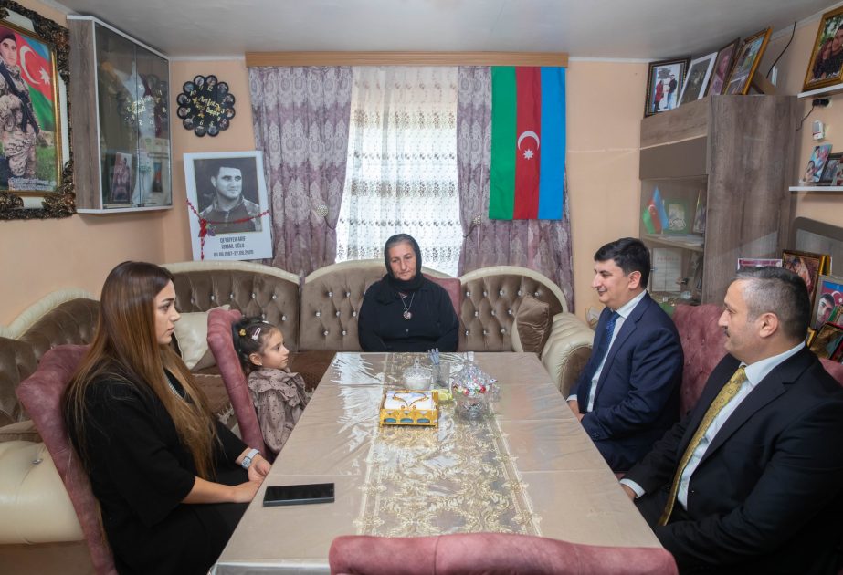 Astarada Vətən müharibəsi şəhidinin ailəsi ziyarət edilib