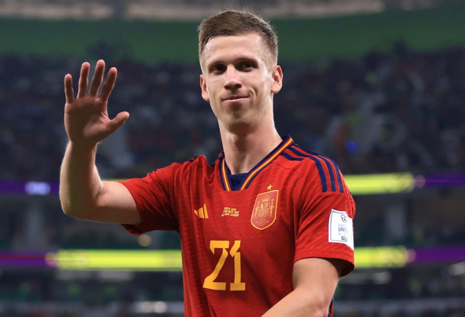 Barcelona's Olmo suffers calf injury with Spain, set for tests