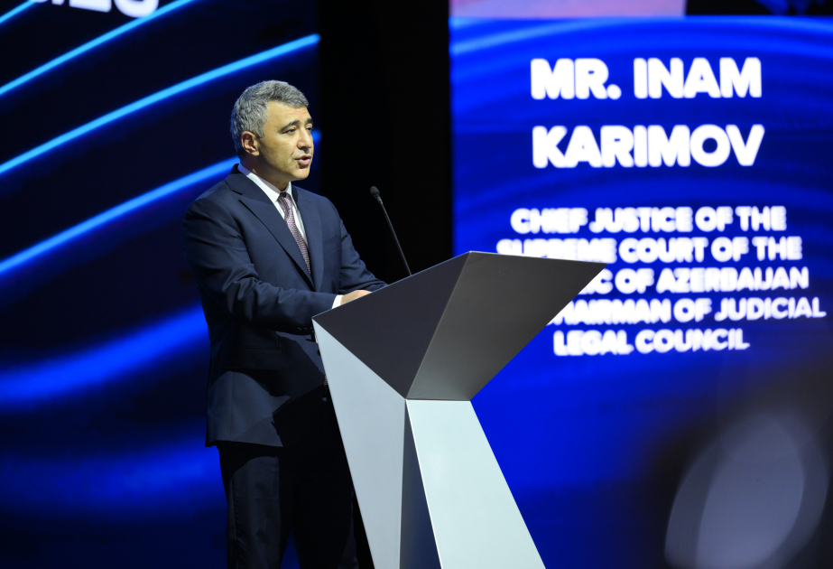 Ali Məhkəməsi və Məhkəmə-Hüquq Şurasının sədri İnam Kərimov: Əməkdaşlıq qlobal məhkəmə sisteminin əsasını təşkil etməlidir