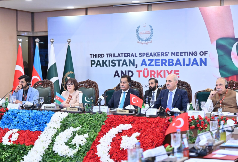 En Islamabad se celebra la tercera reunión trilateral de los presidentes de los parlamentos de Azerbaiyán, Pakistán y Türkiye