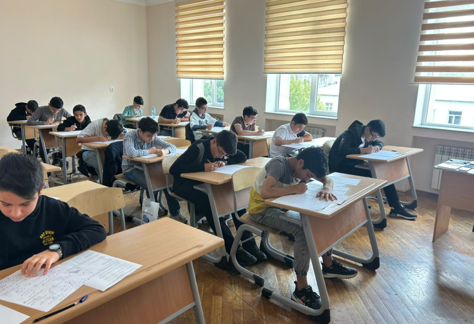 Riyaziyyat fənni üzrə beynəlxalq olimpiadalara seçmə imtahanının II mərhələsi keçirilib