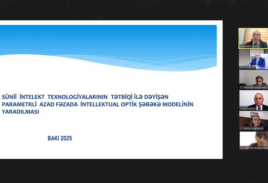 Kosmik fəzada intellektual optik şəbəkə modelinin layihələndirilməsi istiqamətində tədqiqatlar aparılır