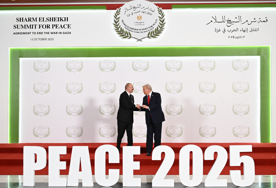 President of Azerbaijan Ilham Aliyev participates in Middle East Peace Summit VIDEO