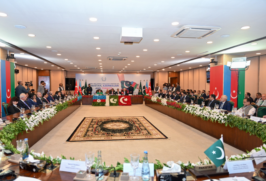 Azərbaycan-Pakistan-Türkiyə Parlament sədrlərinin üçüncü üçtərəfli görüşünün sonunda İslamabad Bəyannaməsi qəbul olunub