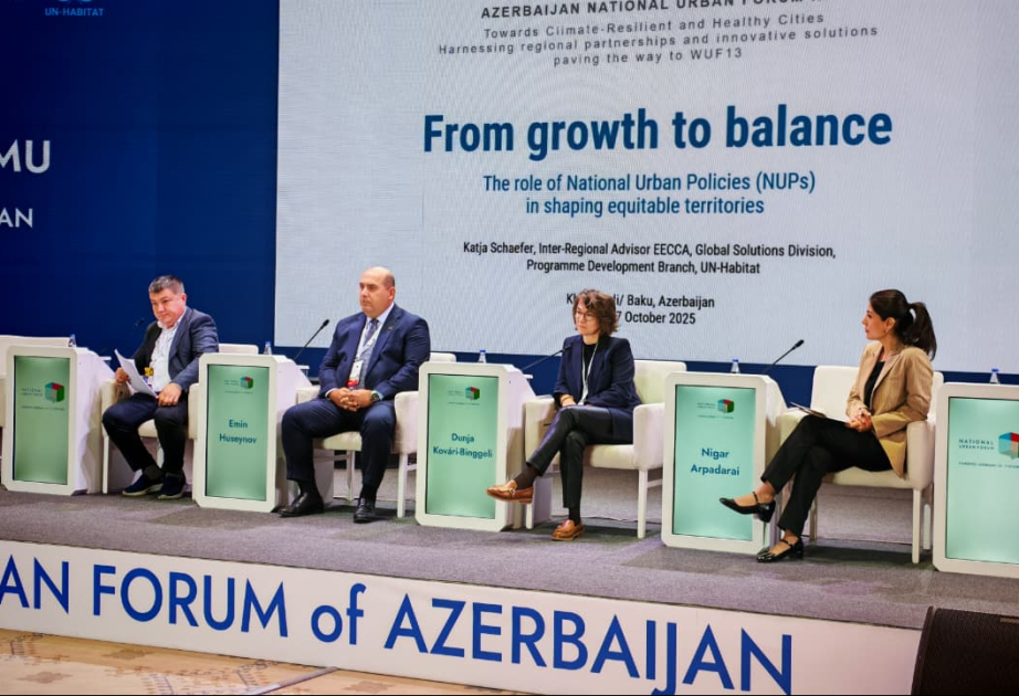 III Azərbaycan Milli Şəhərsalma Forumu işini panel sessiya ilə davam etdirir VİDEO