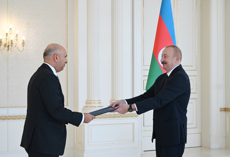 Prezident İlham Əliyev Misirin ölkəmizdə yeni təyin olunmuş səfirinin etimadnaməsini qəbul edib VİDEO