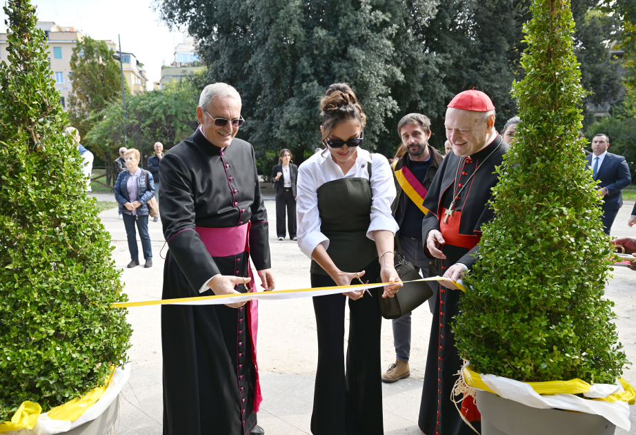 Restoration project of the Catacombs of Commodilla inaugurated in the VaticanFirst Vice-President of Azerbaijan Mehriban Aliyeva attended opening ceremony VIDEO