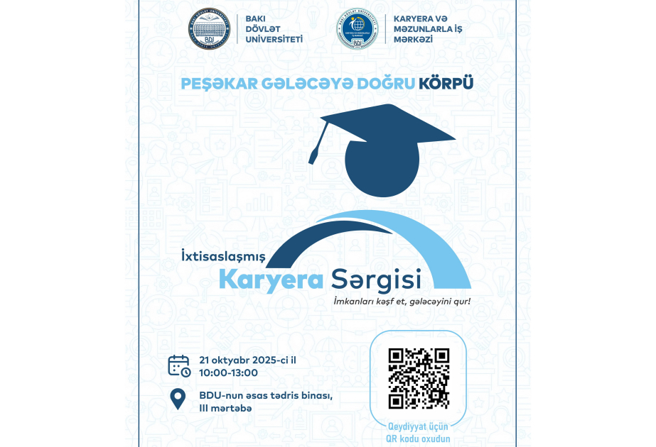 BDU-da “Peşəkar gələcəyə doğru körpü” adlı karyera sərgisi keçiriləcək