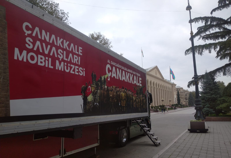 Gəncədə Çanaqqala Döyüşləri Mobil Muzeyi ziyarətə açılıb