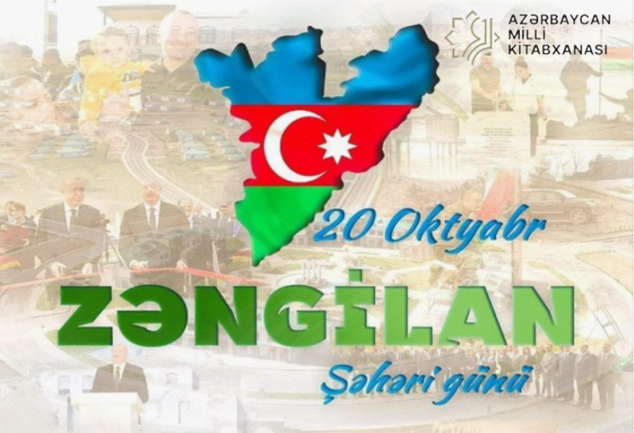 Milli Kitabxanada Zəngilan Şəhəri Gününə həsr olunmuş sərgi açılıb